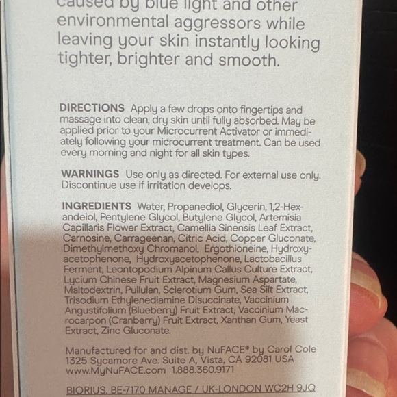 NuFace Ionized Booster - Serum. Anti-Aging! NIB! SEALED! - Picture 6 of 15